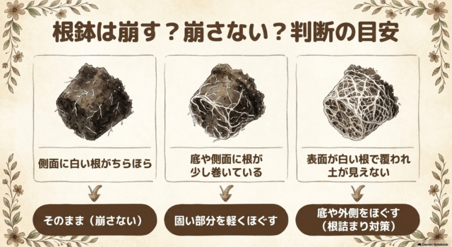 ビオラの根鉢は崩す?崩さない?判断の目安